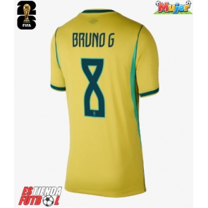 Brasil Bruno Guimaraes #8 Primera Equipación Mujer Mundial 2026 Manga Corta